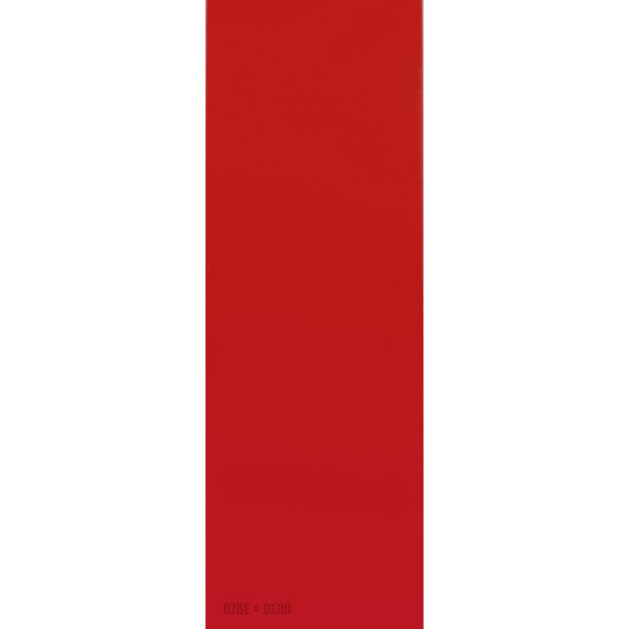 THERMOPLASTIC DOOR PLATE RED - DYKE & DEAN