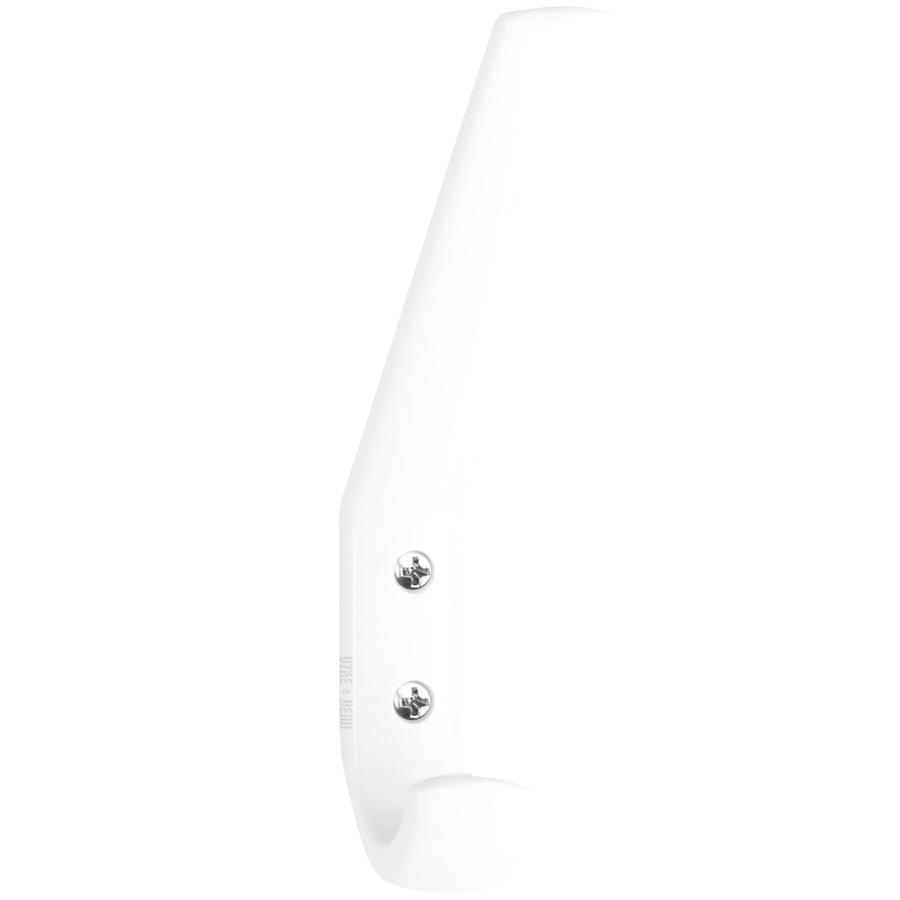 THERMOPLASTIC DOUBLE HOOK WHITE - DYKE & DEAN