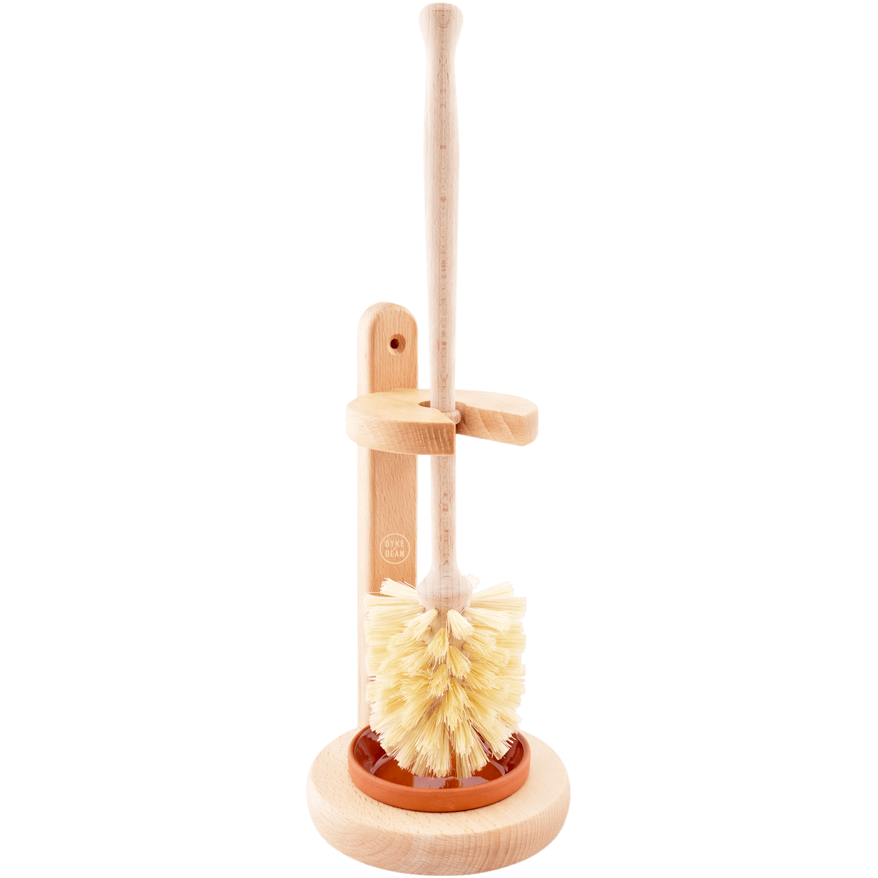 TOILET BRUSH WITH WOODEN STAND - DYKE & DEAN