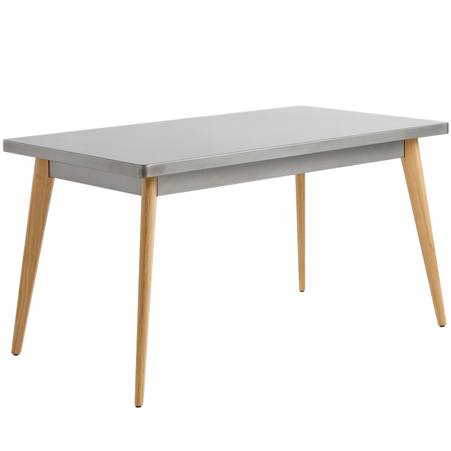 TOLIX 55 TABLE WOODEN LEGS 140X80 - DYKE & DEAN