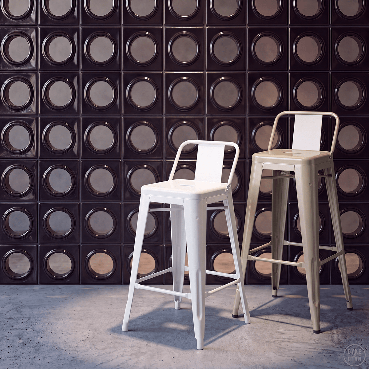 TOLIX HPD65 BAR STOOL - DYKE & DEAN