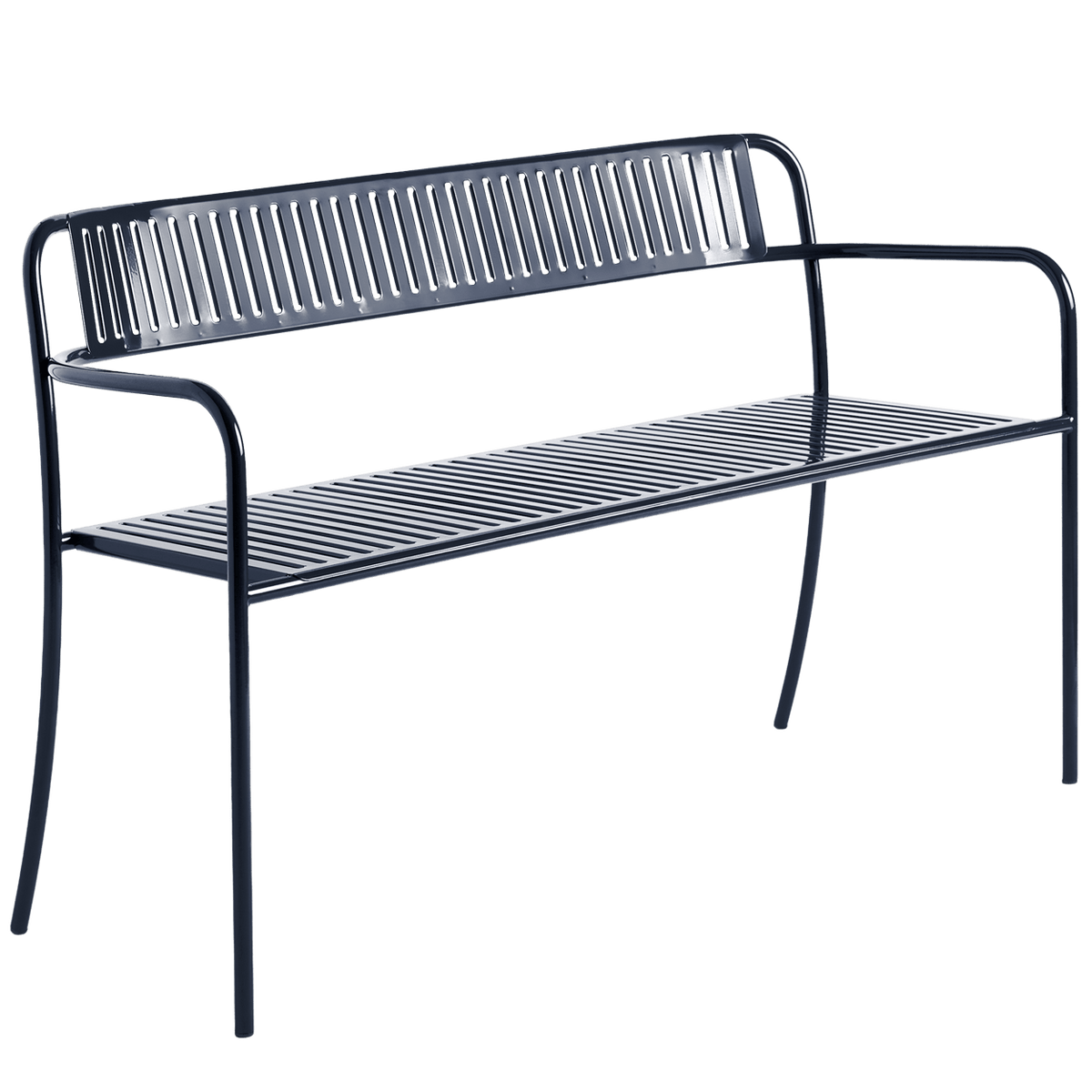 TOLIX PATIO BENCH WITH BACKREST - DYKE & DEAN