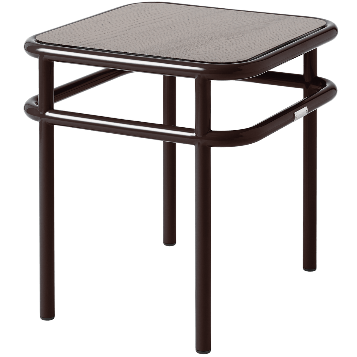 TOLIX UD SIDE TABLE WALNUT STAINED OAK TOP - DYKE & DEAN