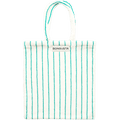 TOWEL FABRIC TOTE BAG PURE WHITE & GRASS - DYKE & DEAN