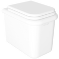 TRUE LITE CERAMIC FLOOR TOILET WHITE - DYKE & DEAN