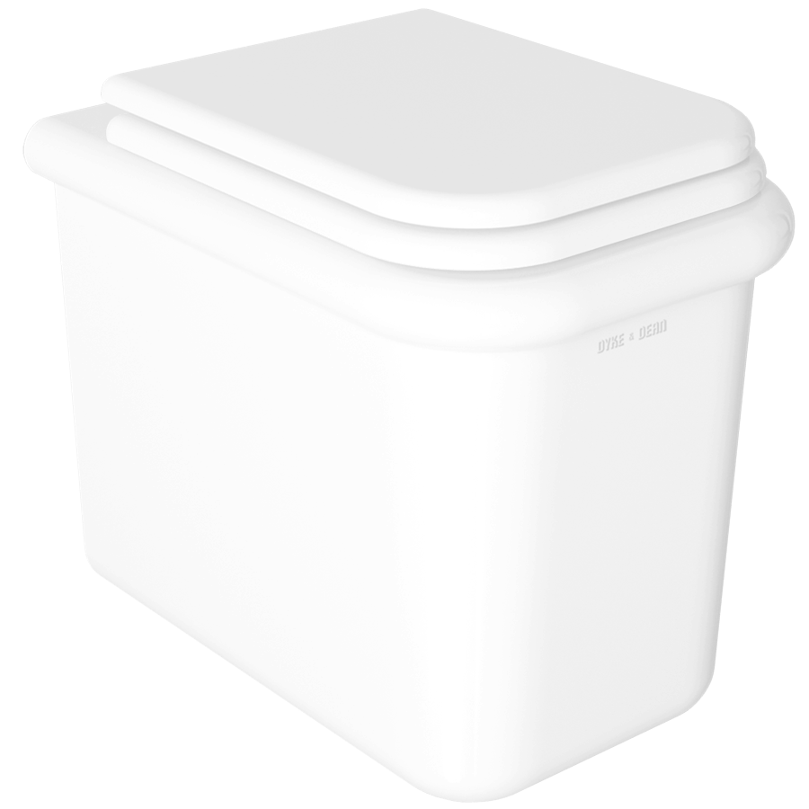 TRUE LITE CERAMIC FLOOR TOILET WHITE - DYKE & DEAN