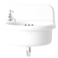 TRUE LITE CERAMIC MOUNTED ROUND SINK WHITE - DYKE & DEAN