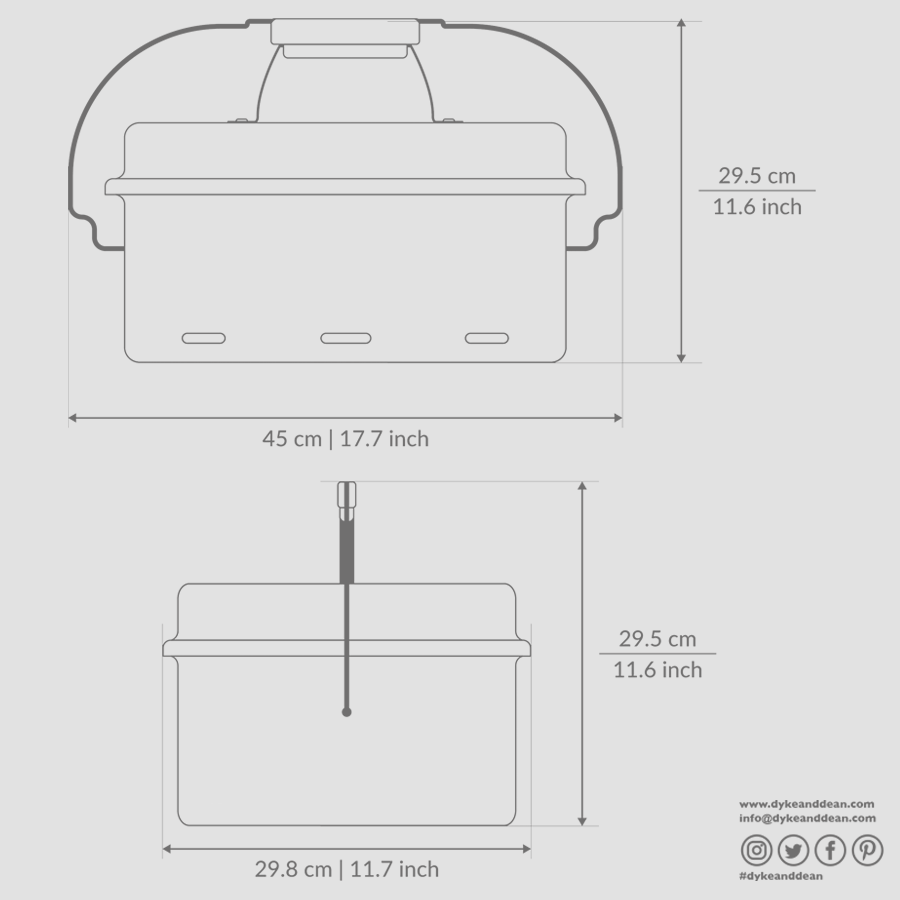 TURQUOISE ENAMEL BARBEQUE - DYKE & DEAN