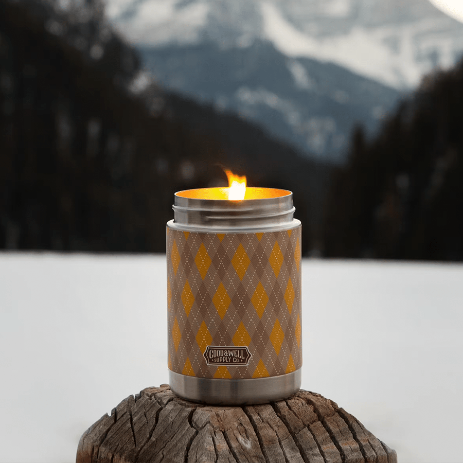 VINTAGE CANTEEN CANDLE WALK IN THE WOODS - DYKE & DEAN