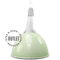 VINTAGE LIGHTING PENDANT DOME SHADE GREEN OUTLET - DYKE & DEAN