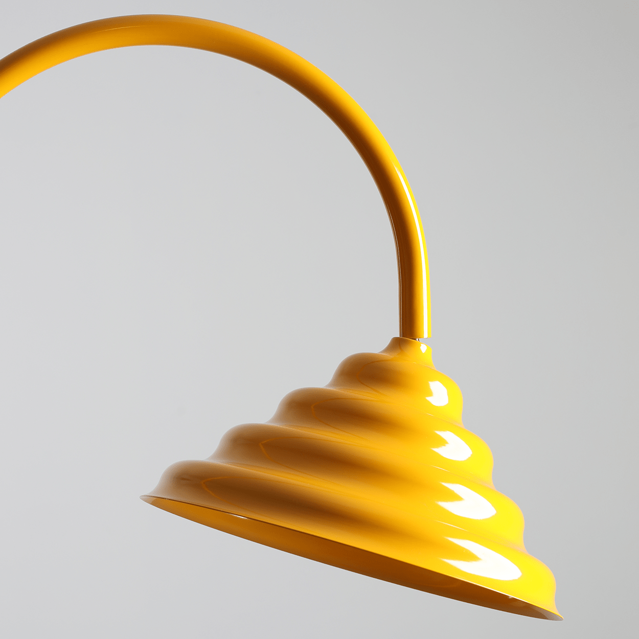 WAVE ARCH LIGHT FLOOR LAMP YELLOW - DYKE & DEAN