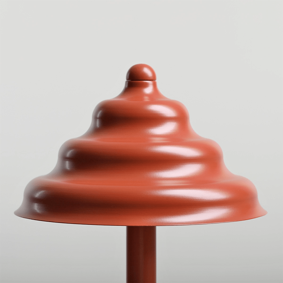 WAVE TABLE LIGHT RED - DYKE & DEAN