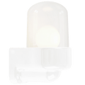 WHITE CLEAR PORCELAIN WATERPROOF SAUNA WALL LIGHT - DYKE & DEAN
