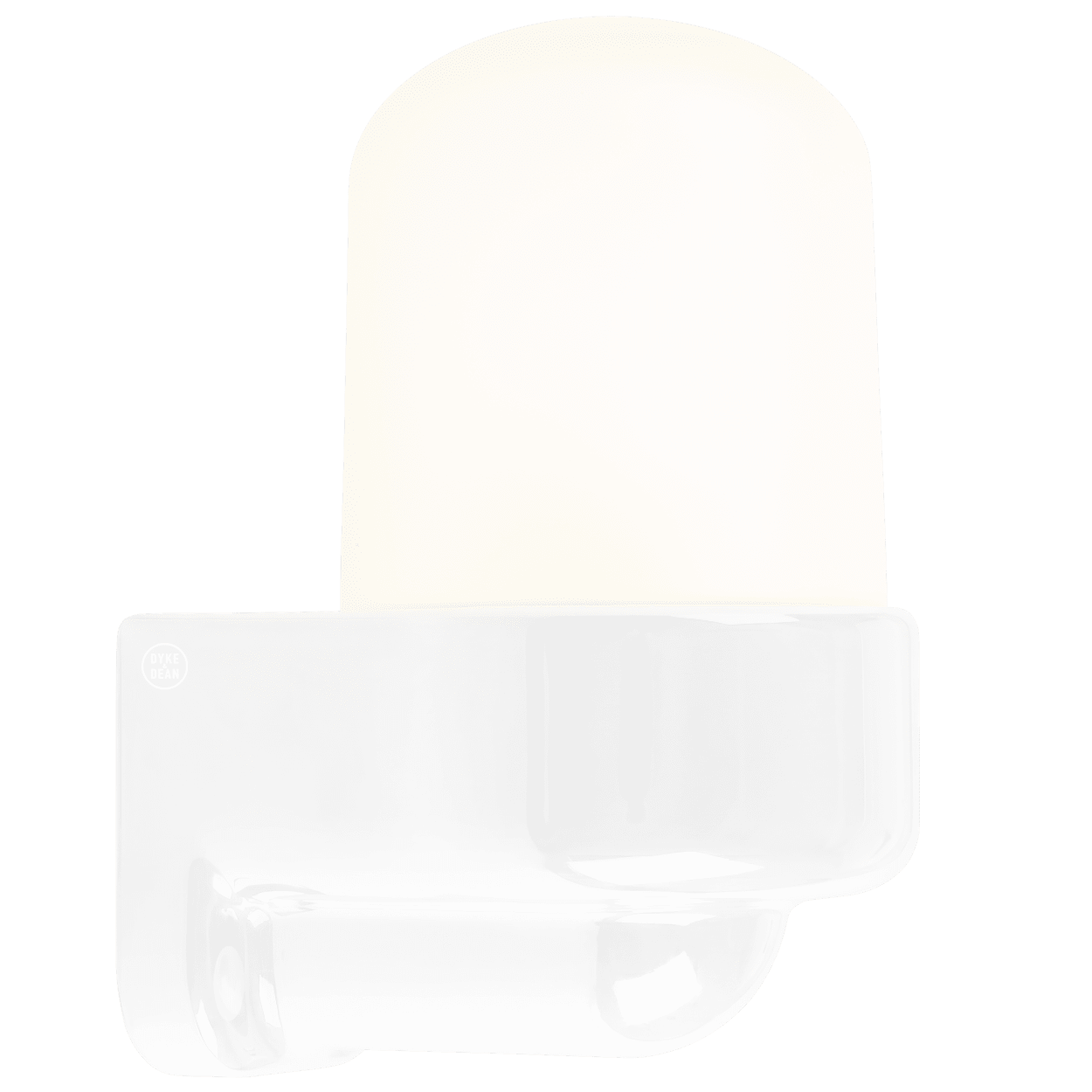WHITE FROSTED PORCELAIN WATERPROOF SAUNA WALL LIGHT - DYKE & DEAN