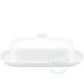 WHITE MELAMINE BUTTER DISH OUTLET - DYKE & DEAN