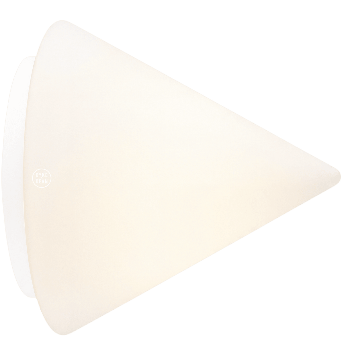 WHITE PYRAMID GLASS LIGHT LARGE - DYKE & DEAN
