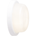 WHITE RIM ROUND WALL & CEILING BULKHEAD LIGHT - DYKE & DEAN