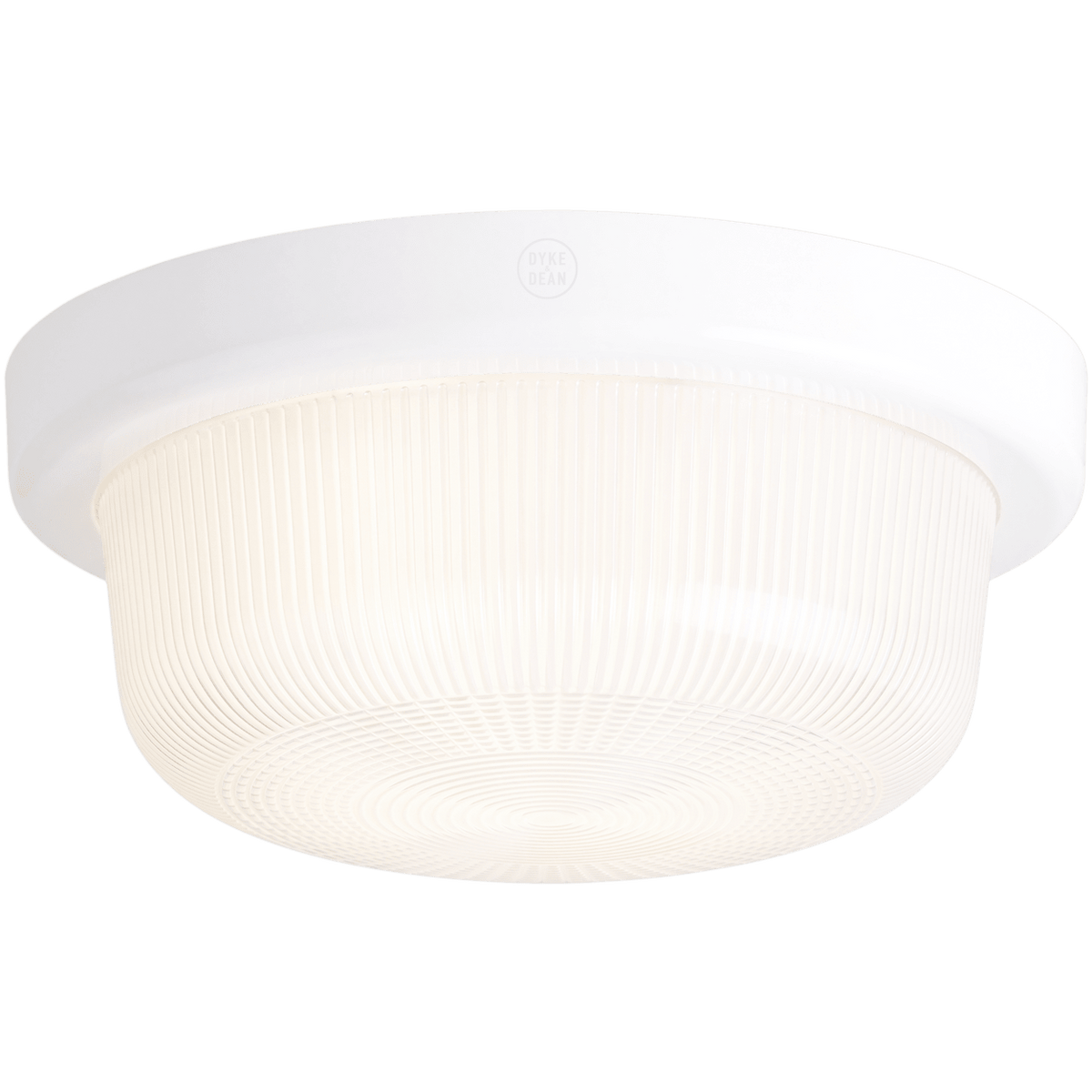 WHITE RIM ROUND WALL & CEILING BULKHEAD LIGHT - DYKE & DEAN