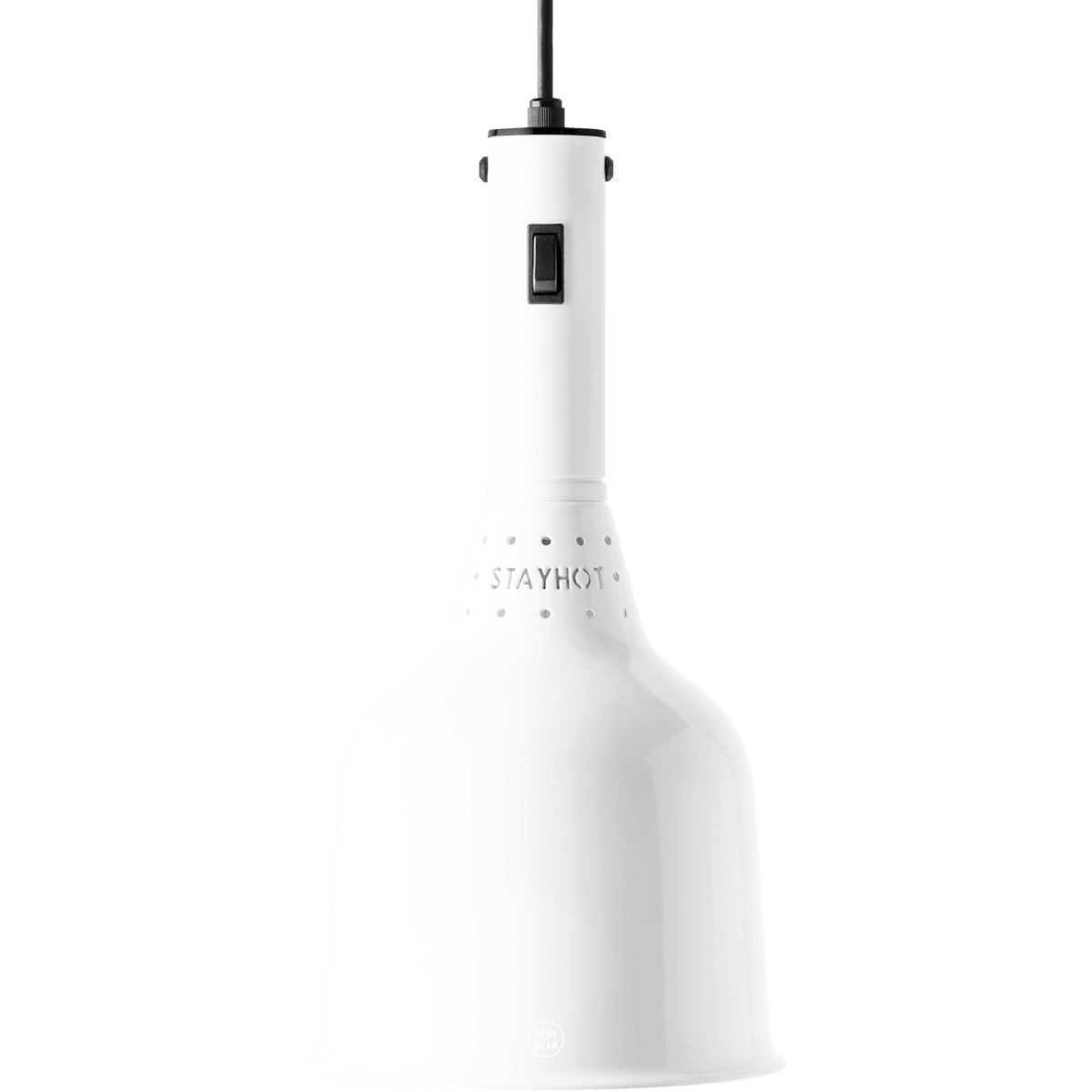 WHITE STAY HOT HEAT LAMP PENDANT CLASSIC 1224 CORD - DYKE & DEAN