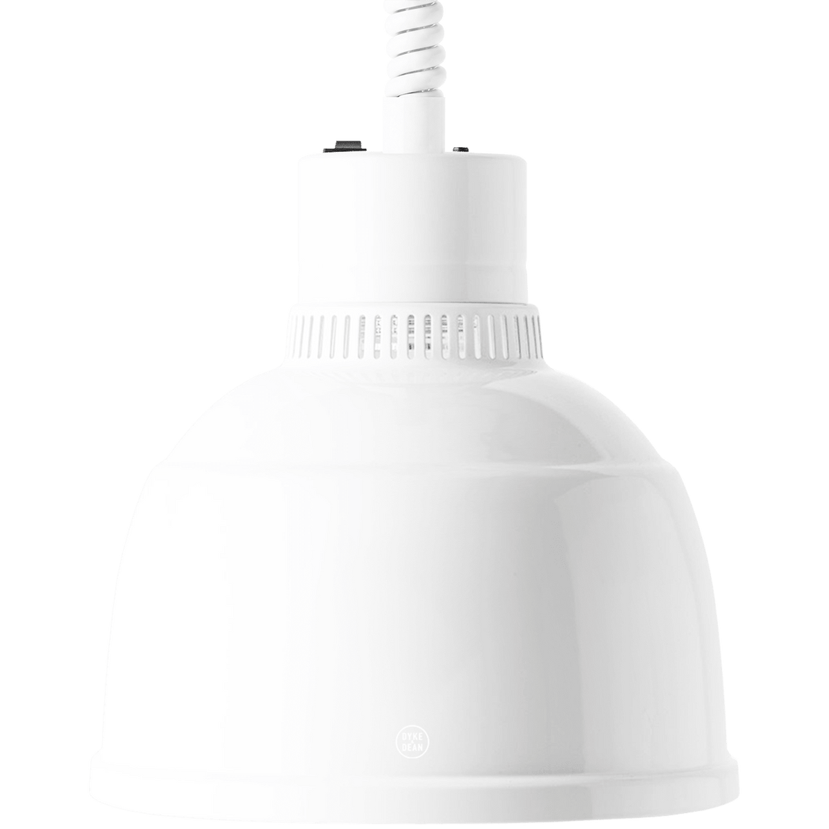 WHITE STAY HOT HEAT LAMP PENDANT FOCUS RS RETRACTABLE CORD - DYKE & DEAN