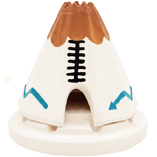 WHITE TEEPEE INCENSE BURNER - DYKE & DEAN