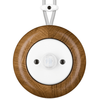 WOODEN PORCELAIN SURFACE MOUNTED ROBUS SOCKET MOTION SENSOR - DYKE & DEAN