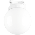 XL WHITE CERAMIC WATERPROOF CEILING LIGHT - DYKE & DEAN
