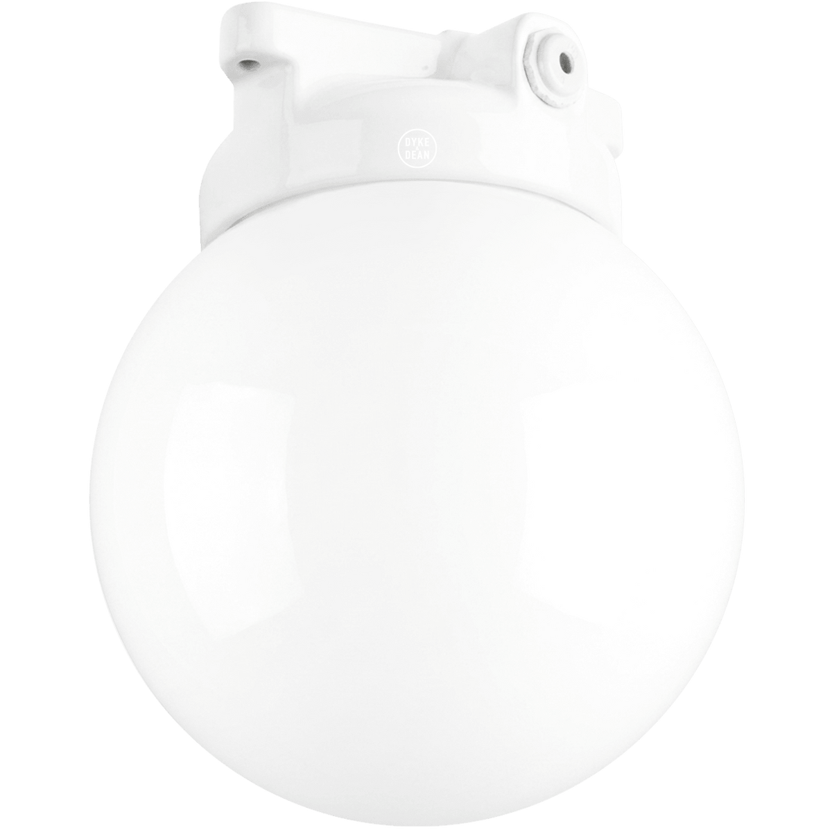 XL WHITE CERAMIC WATERPROOF CEILING LIGHT - DYKE & DEAN