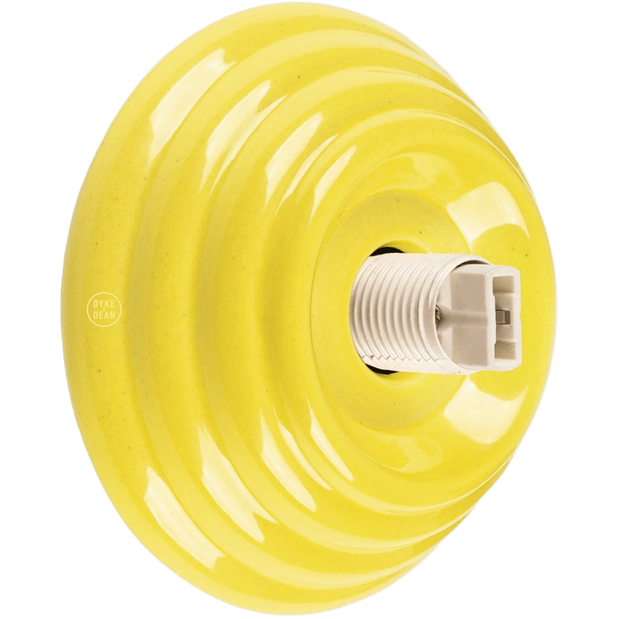 YELLOW CERAMIC SCONCE WATERPROOF OPAL GLOBE CEILING LIGHT - DYKE & DEAN