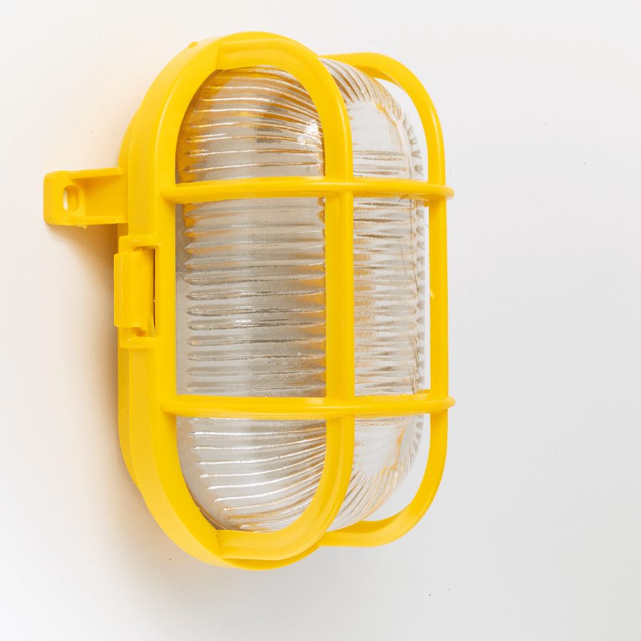 YELLOW OVAL BULKHEAD - DYKE & DEAN