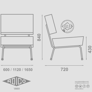 ADICO 745 2&3 SEATER SOFAS - DYKE & DEAN