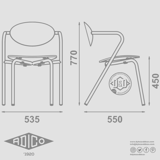 ADICO ARPA 2 STACKING CHAIR - DYKE & DEAN