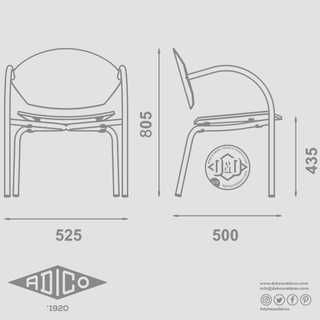 ADICO CAPA STACKING CHAIR - DYKE & DEAN