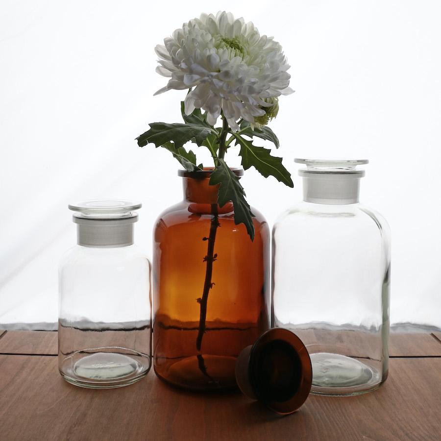 APOTHECARY BOTTLE CLEAR LARGE - DYKE & DEAN