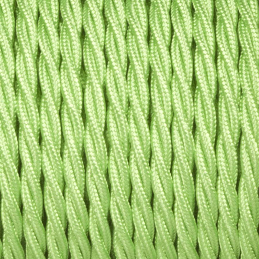 APPLE GREEN FABRIC CABLE - DYKE & DEAN