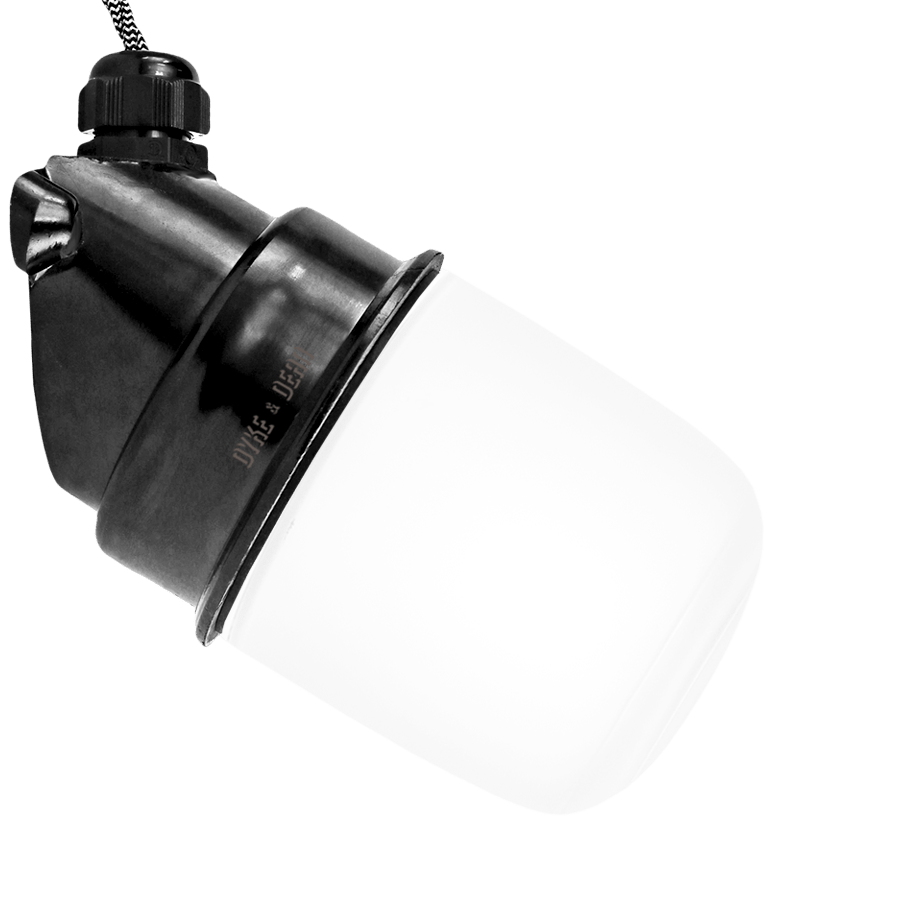 BAKELITE INDUSTRIAL ANGLED LAMPS IP44 - DYKE & DEAN
