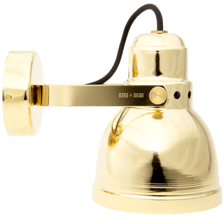 BAUHAUS WALL LAMP SMALL BRASS - DYKE & DEAN