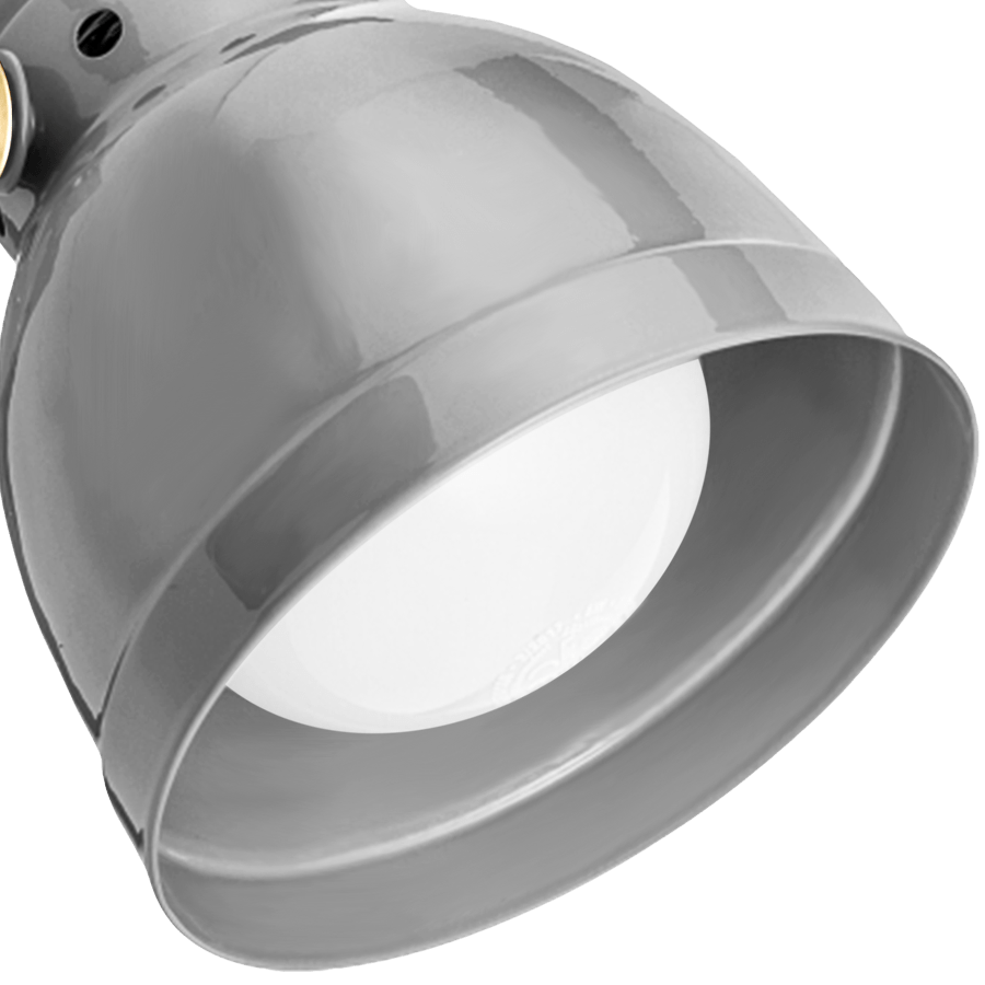 BAUHAUS WALL LAMP SMALL GREY - DYKE & DEAN