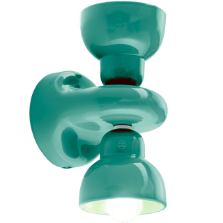 BERIMBAU CERAMIC DOUBLE SHADE WALL LAMP - DYKE & DEAN