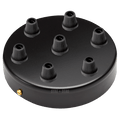 BLACK 7 WAY CABLE CEILING ROSE - DYKE & DEAN