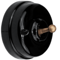 BLACK CERAMIC INTERMEDIATE WALL SWITCHES BRONZE - DYKE & DEAN