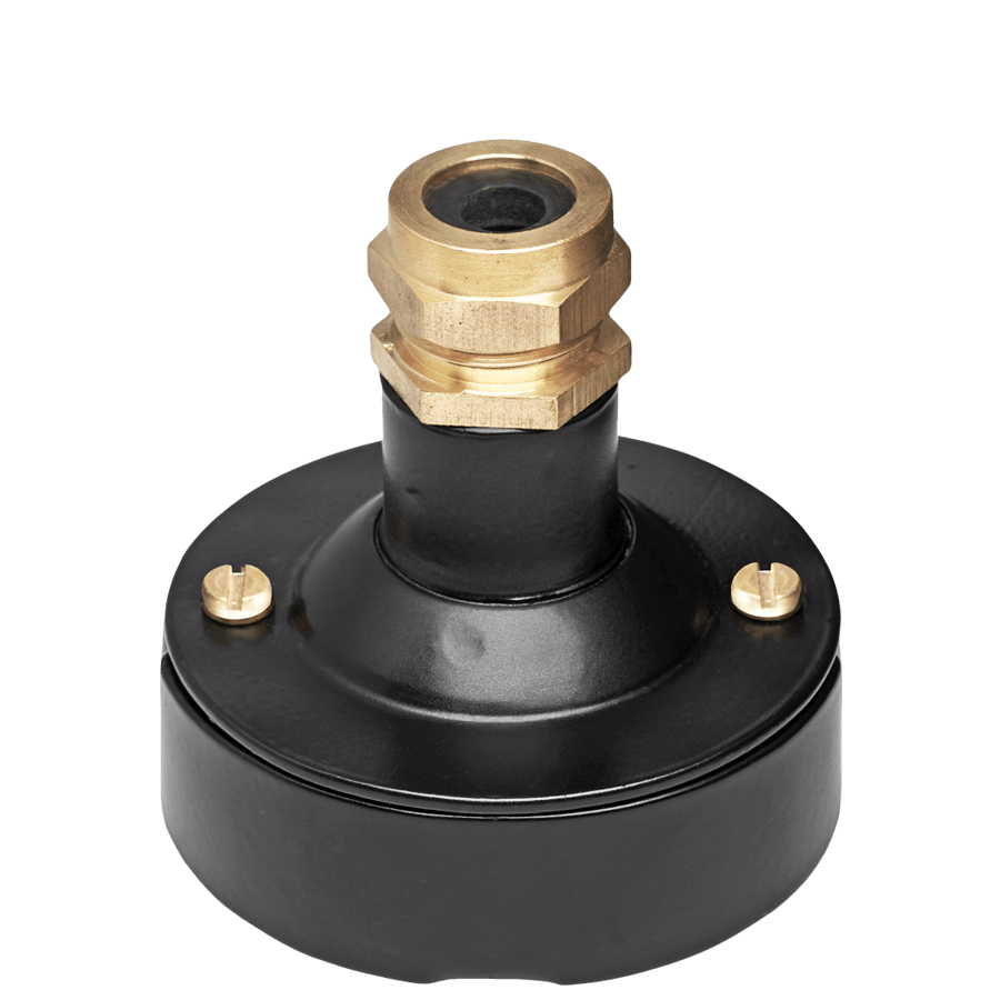 BLACK CONDUIT BRASS CABLE GLAND - DYKE & DEAN