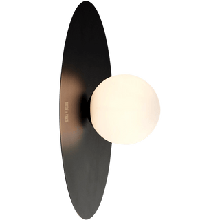 BLACK DISC GLOBE WALL LIGHT - DYKE & DEAN