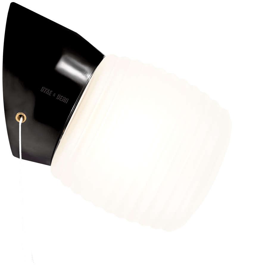 BLACK PULL CORD SWITCHED REARWIRED WALL LAMPS - WALL LIGHTS - DYKE & DEAN  - Homewares | Lighting | Modern Home Furnishings