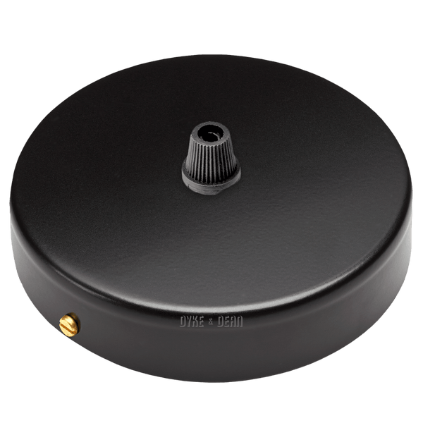 BLACK SINGLE METAL CEILING ROSE DYKE DEAN