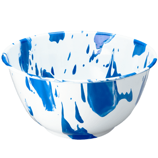 BLUE & WHITE SLIP ENAMELWARE SALAD BOWL - KITCHENWARE - DYKE & DEAN  - Homewares | Lighting | Modern Home Furnishings