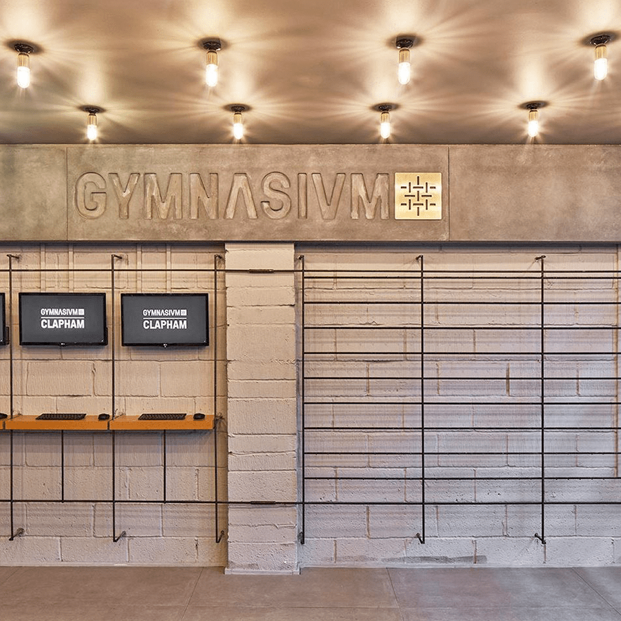 BRASS FIXED STUBBY CERAMIC LAMP - DYKE & DEAN