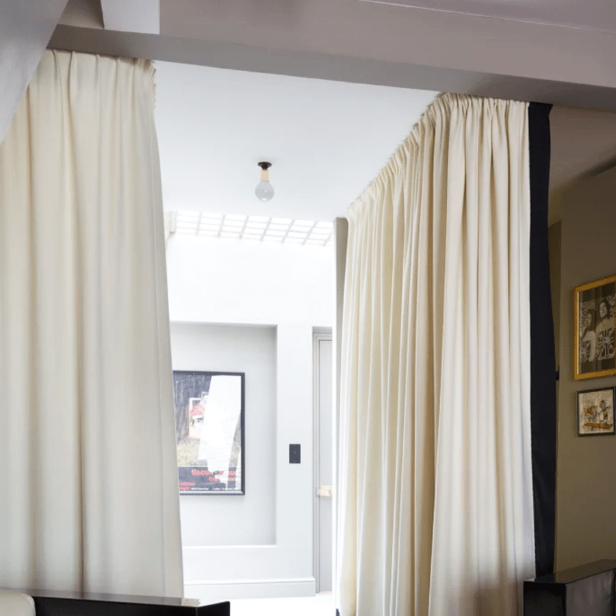 BRASS FIXED STUBBY CERAMIC LAMP - DYKE & DEAN