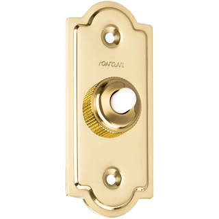 BRASS PUSH BUTTON DOORBELL - DYKE & DEAN