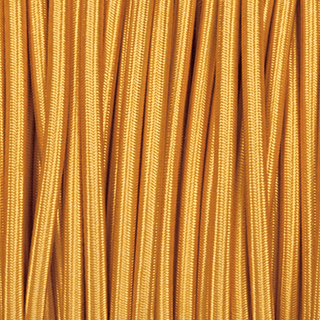 BRIGHT GOLD ROUND FABRIC CABLE - DYKE & DEAN